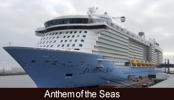 Anthem of the Seas Docked in Cape Liberty, Bayonne, NJ
