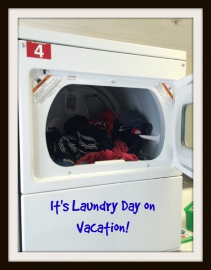 It's laundry time on vacation!