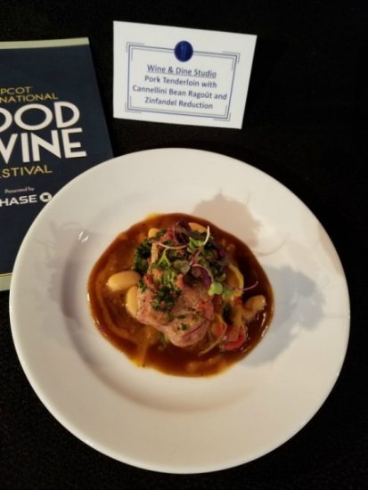 Pork Tenderloin with Cannellini Bean Ragout and Zinfandel Reduction