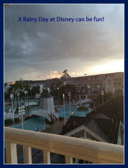 Rainy days at Disney don't have to be a wash out!
