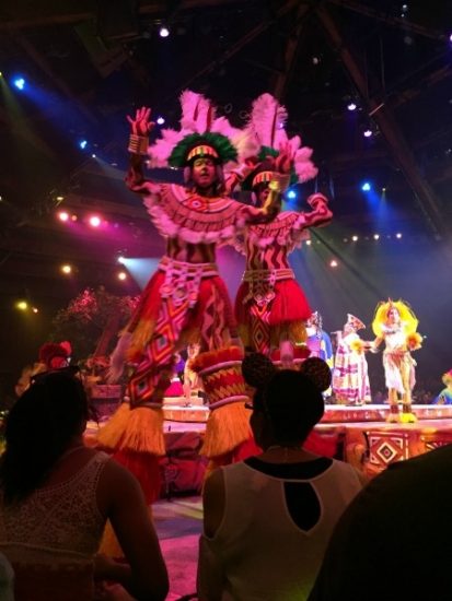 stilt-walkers