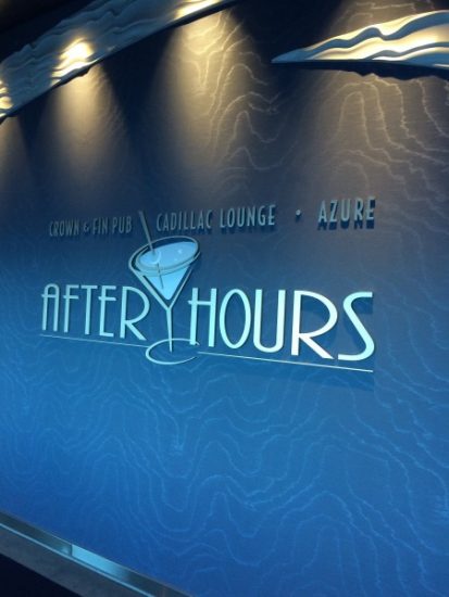 After hours clubs on the Disney Wonder