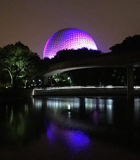 Epcot Future World at Night