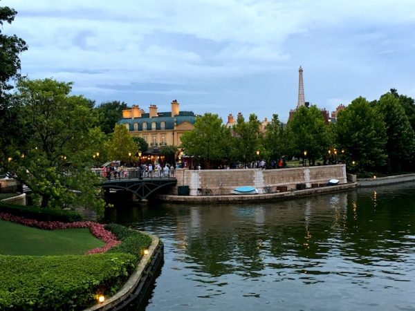 Epcot World Showcase - Looking out over France entering the World Showcase from Epcot's International Gateway