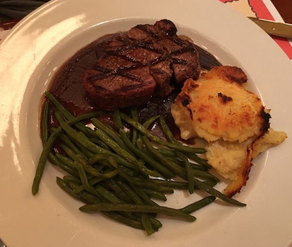 Filet de boeuf at Les Chefs de France - Epcot France Pavilion