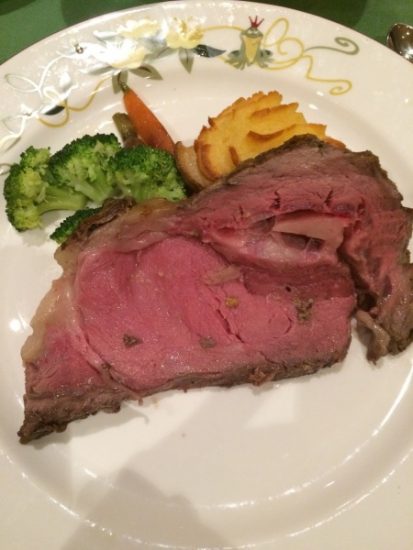 Cooked to order Prime RIb of Beef