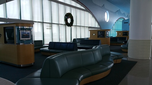 Waiting area with TV's