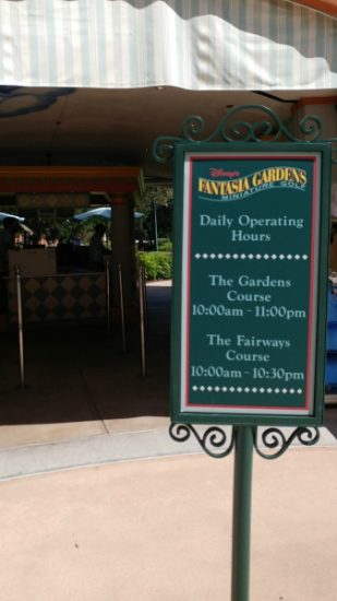 Course Hours Fantasia Gardens