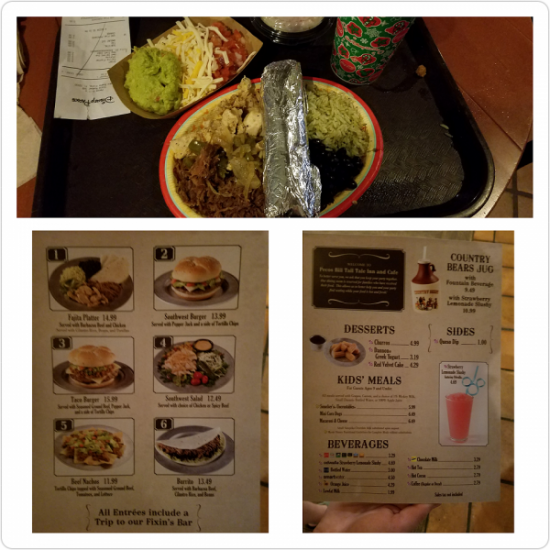 Pecos Bills Fajita Platter $14.99 Jan 2017 Pecos Bills Tall Tale Cafe Lunch