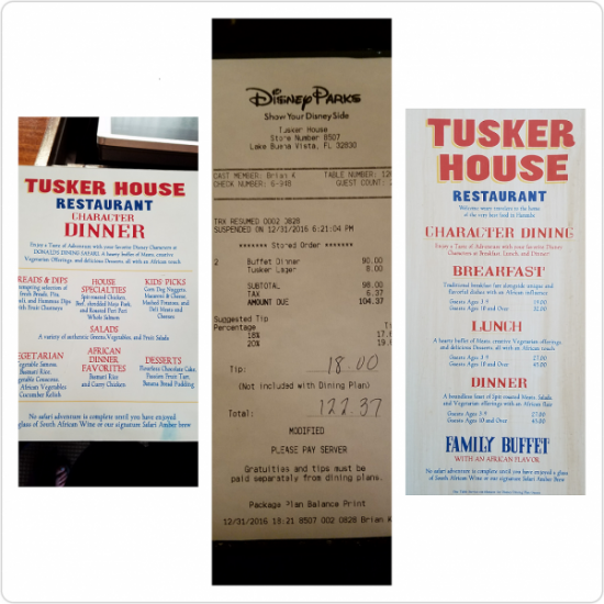 Tusker House Pricing