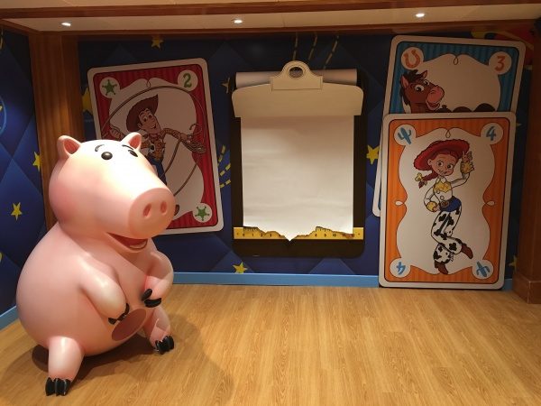 Disney Wonder Oceaneer Club - Andy's Room - Card and Drawing Area Andy's Room - Card and Drawing Area