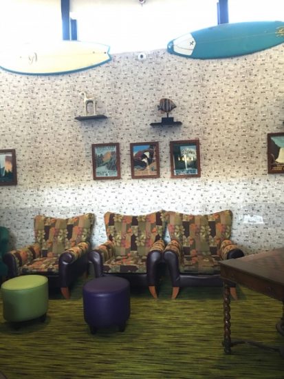 Disney Wonder Vibe - Separate hang out space with flat screen TV to kick back with new friends made on the cruise. Separate hang out space with flat screen TV to kick back with new friends made on the cruise.