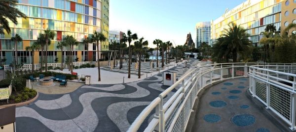 Lazy River Courtyard with Volcano Bay