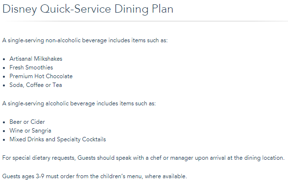 Beverage Enhancement for 2018 <em>Dining Plan beverage enhancements for 2018.</em>