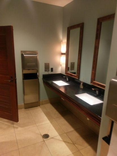Sink Area in Luana Lounge Changing Rooms