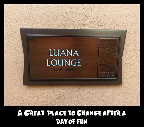 Luana Lounge at Aulani (a great place to get ready for your flight home)