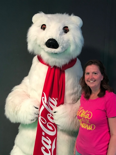 Meeting the Polar Bear at the Coca Cola Store