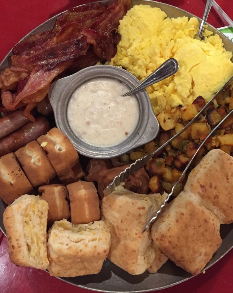 Breakfast skillet at Whispering Canyon Cafe