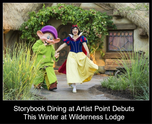 Storybook Dining at Artist Point Debuts This Winter at Disney’s Wilderness Lodge