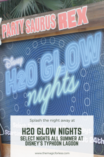 Party Saurus Rex H20 Glow Nights Typhoon Lagoon Disney World