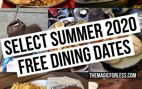 New Free Dining Offer for Walt Disney World Summer 2020 New Free Dining Offer for Walt Disney World Summer 2020
