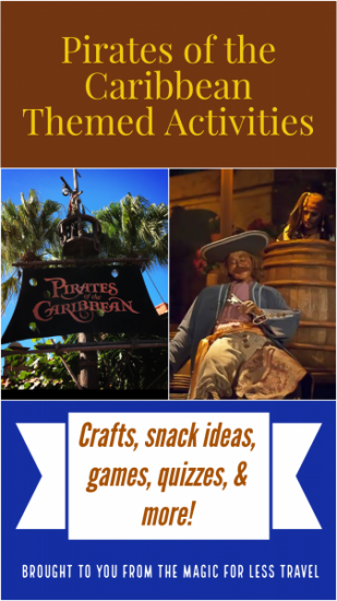 Pirates of the Caribbean Themed Activities