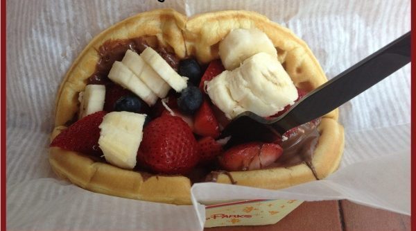 Fresh Fruit Waffle Sandwich