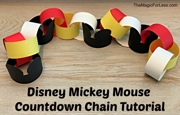 Vacation countdown chain tutorial