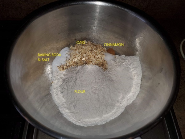 Dry Ingredients prior to mixing. 
