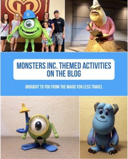 Monsters, Inc. Themed Activities 