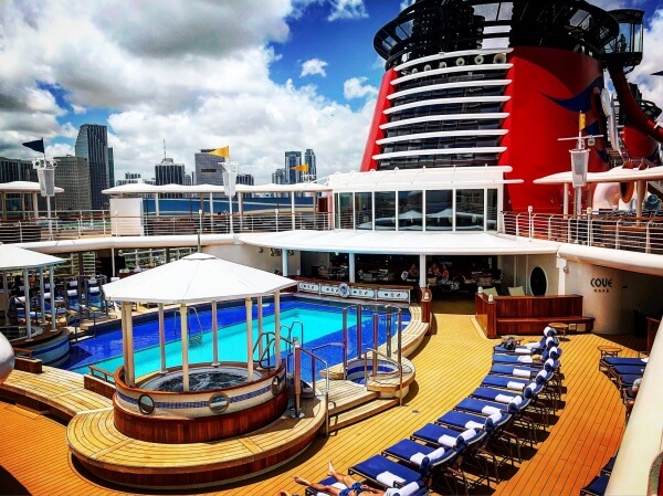 Adult Pool Deck on Disney Magic Disney Cruise Line Adult Pool Deck on the Disney Magic