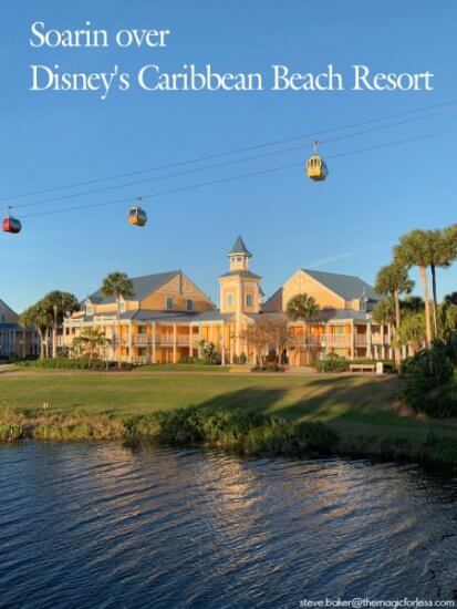 Soaring over Disney's Caribbean Beach Resort