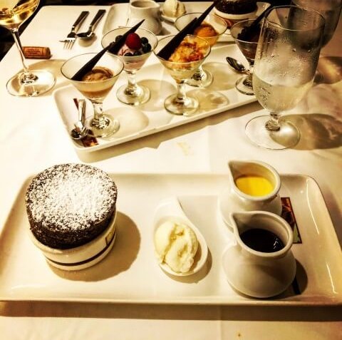 Chocolate soufflé from Palo on Disney Cruise Line