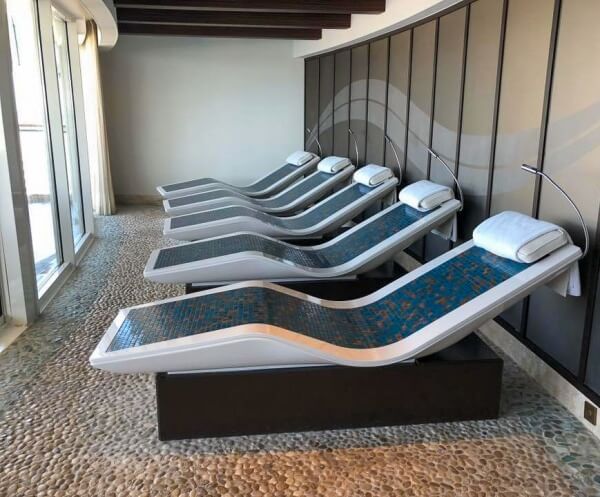 Adults Only Rainforest Room heated loungers on Disney Cruise Line Rainforest Room Heated Loungers in Senses Spa on Disney Cruise Line