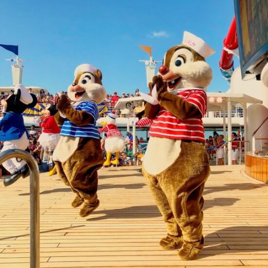 Sail Away Party with Chip n Dale on the Disney Magic
