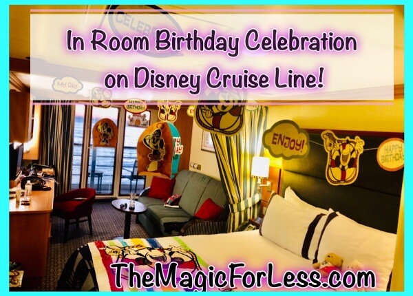 In-Room Birthday Celebration on Disney Cruise Line