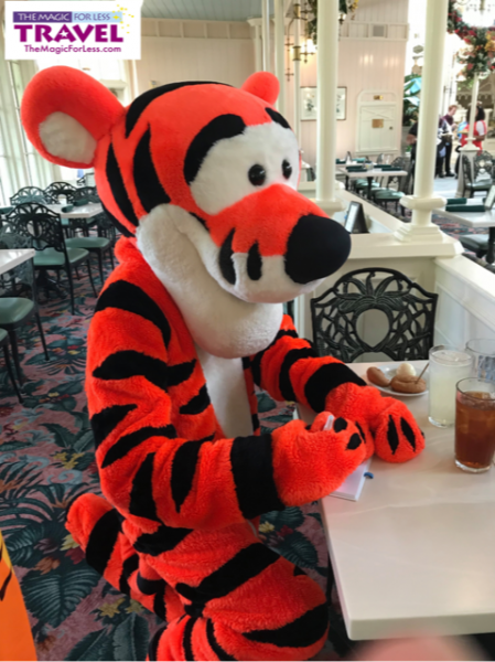 Tigger at Crystal Palace Walt Disney World Character Meal
