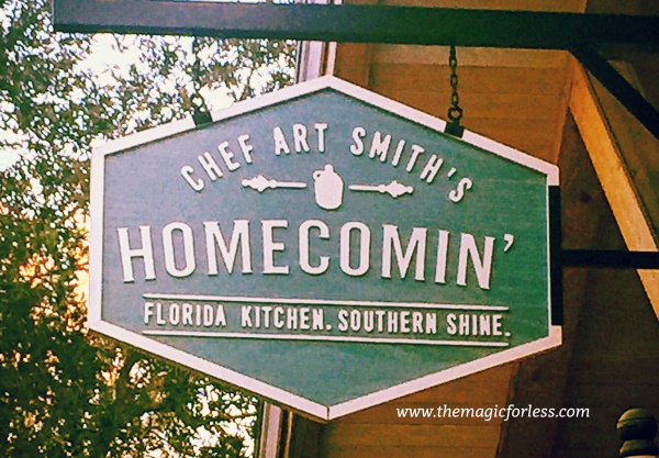 Homecomin sign Dining options at Disney Springs Disney Dining Table Service Dining options at Disney Springs