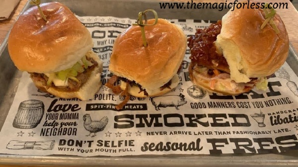 Polite Pig Dining Options Disney Springs Dining options at Disney Springs Polite Pig Slider Trio Dining options at Disney Springs