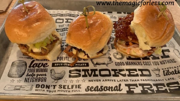 Polite Pig Slider Trio Dining options at Disney Springs