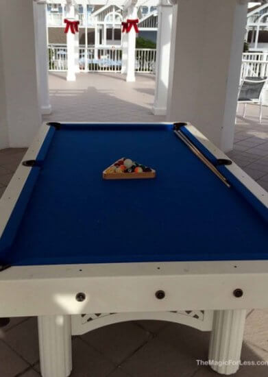 Walt Disney World Freebie Pool table activity