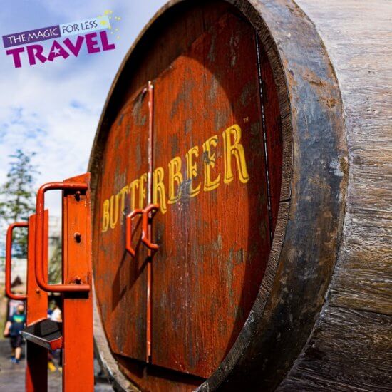 Butter beer barrel in Hogsmeade - Islands of Adventure Universal wizarding world of harry potter