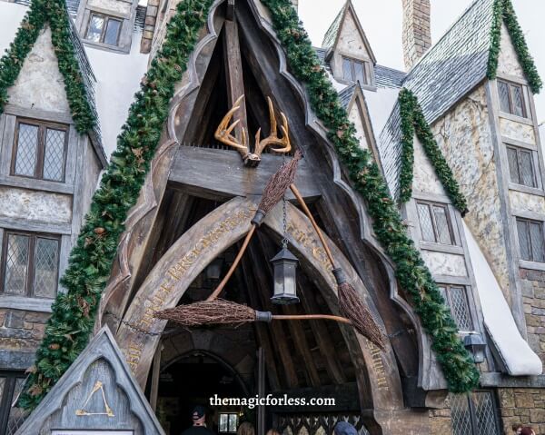 Three broomsticks restaurant in wizarding world of harry potter
