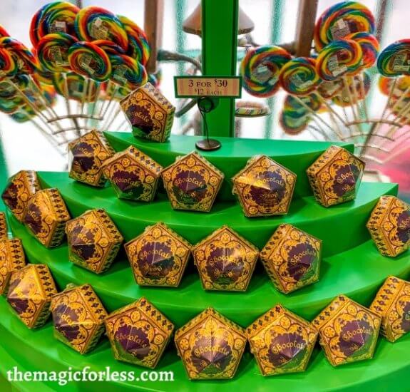 Chocolate Frogs in Honey Dukes at Hogsmeade in Universal Studios Orlando wizarding world of harry potter