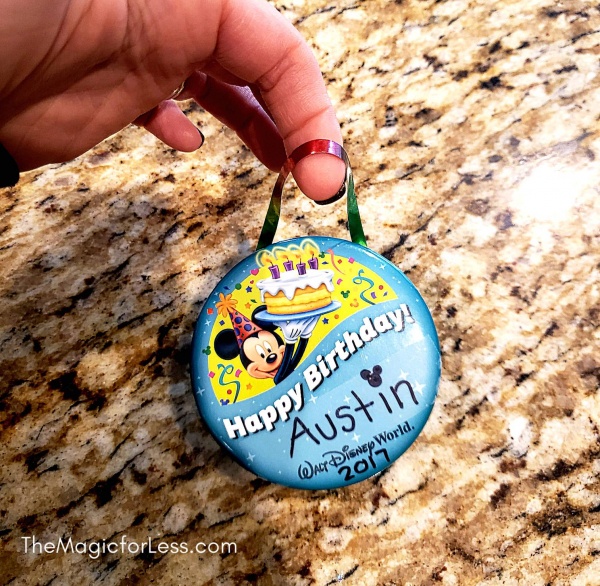 Disney Button Ornament