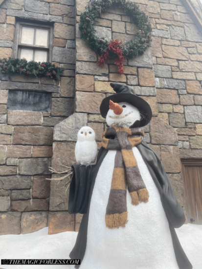 hogsmeade snowman Snowman with Owl