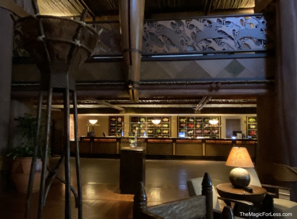 Check In Desk at Animal Kingdom Lodge