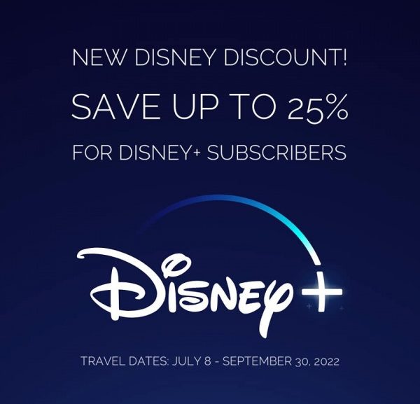Disney+ Subscribers Can Save Up to 25% on Your Disney Vacation!
