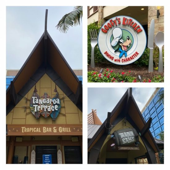 Dining options at Disneyland Hotel