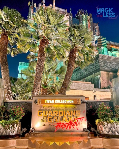 Disneyland Thrill Ride - Guardians of the Galaxy: Mission Breakout at Avengers Campus in Disney California Adventure